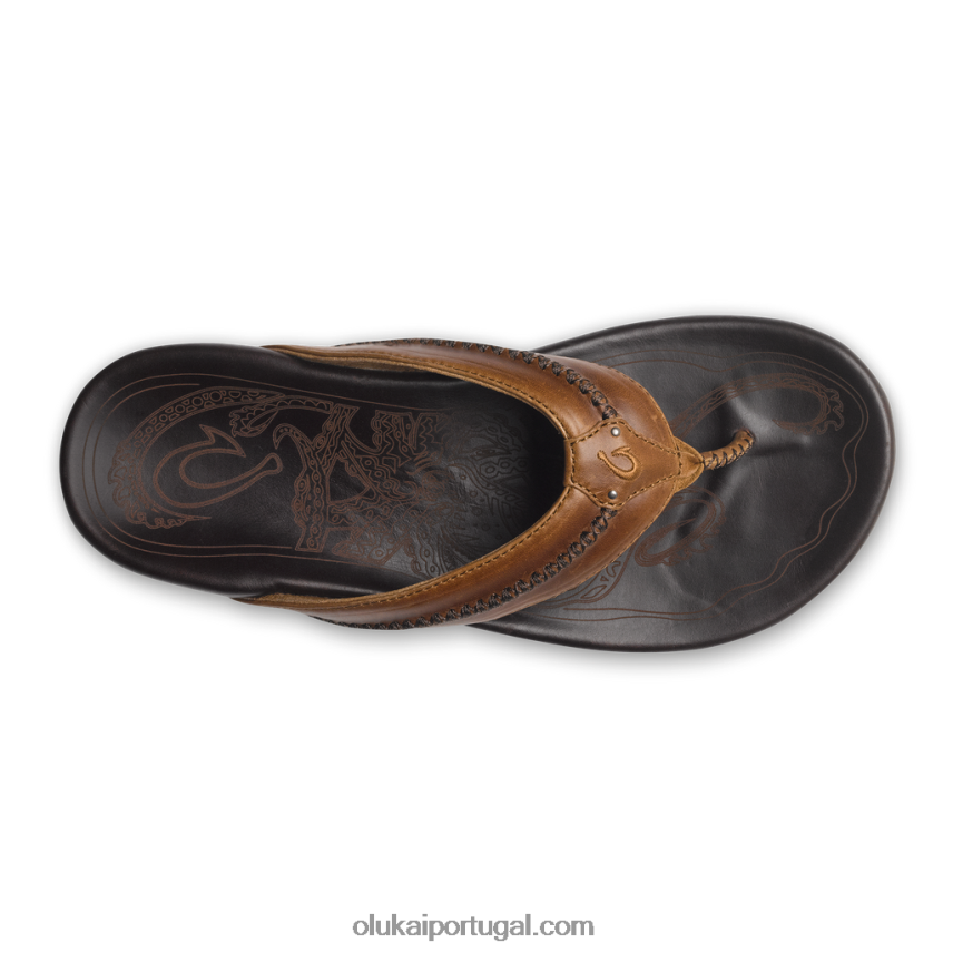 homens mea ola OluKai JF6J02103 bege/escuro java