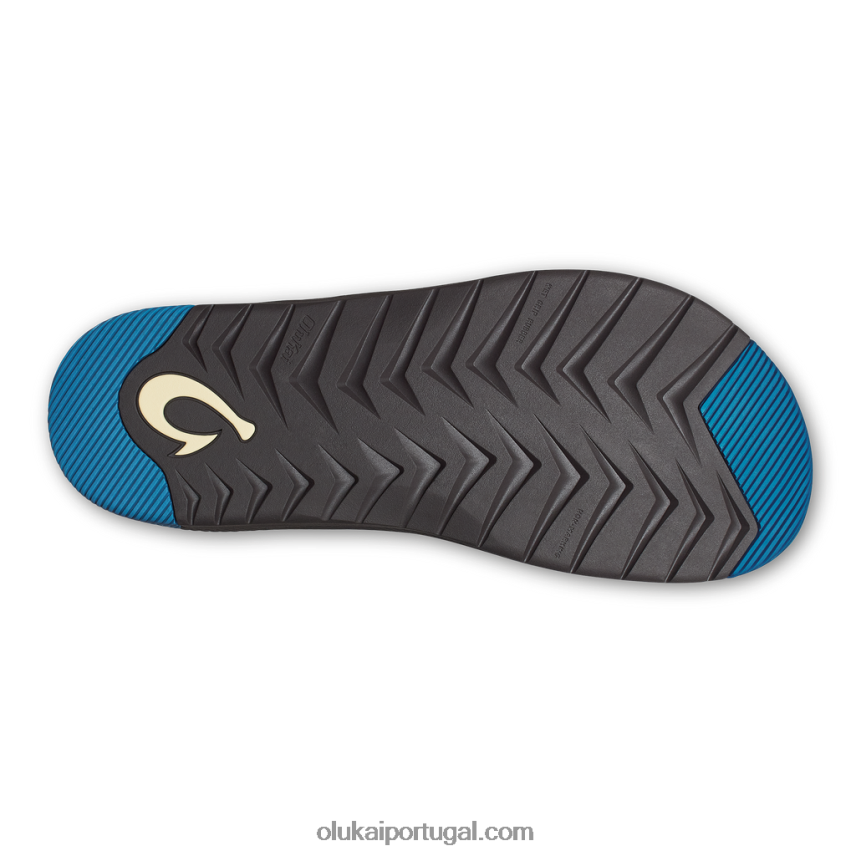 homens awiki OluKai JF6J02111 trincheira azul/pavimento