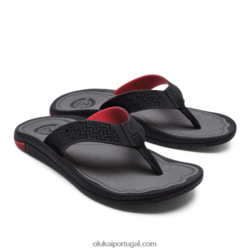 homens awiki OluKai JF6J02112 preto/hla