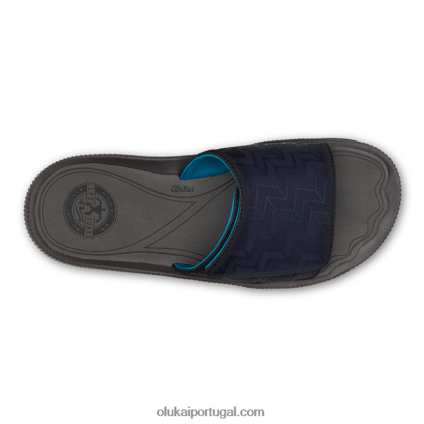 homens awiki 'olu OluKai JF6J02104 trincheira azul/pavimento