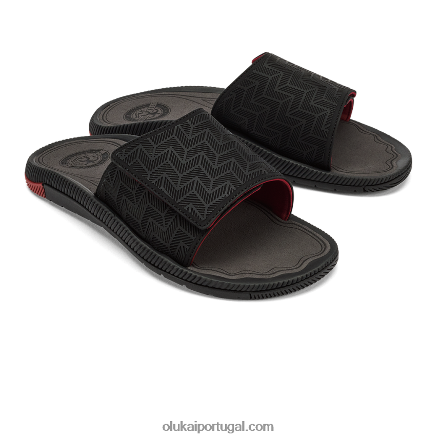 homens awiki 'olu OluKai JF6J02105 preto/hla