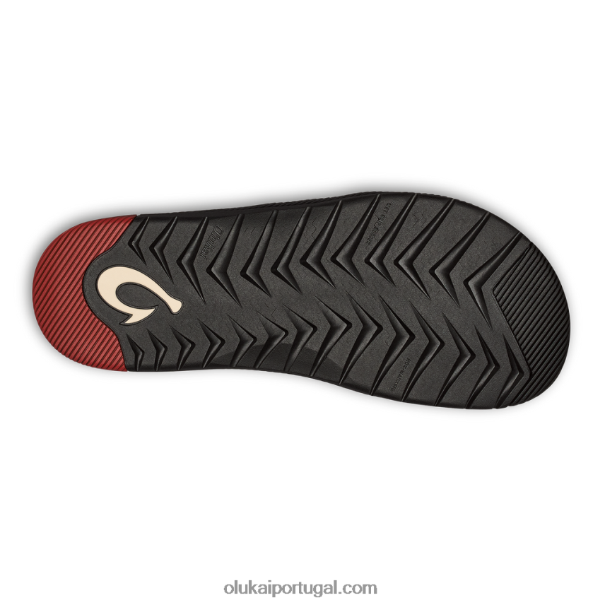 homens awiki 'olu OluKai JF6J02105 preto/hla