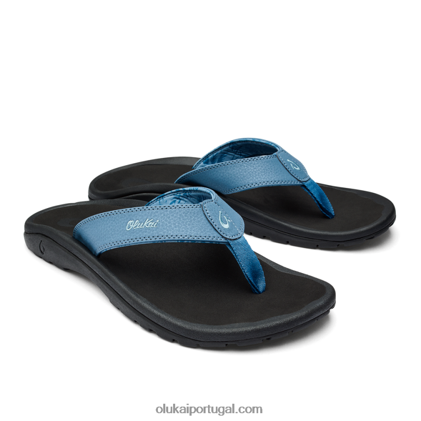homens ohana OluKai JF6J0279 vintage azul/preto