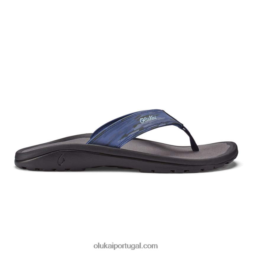 homens ohana pa'i OluKai JF6J02108 trincheira azul/wai camo