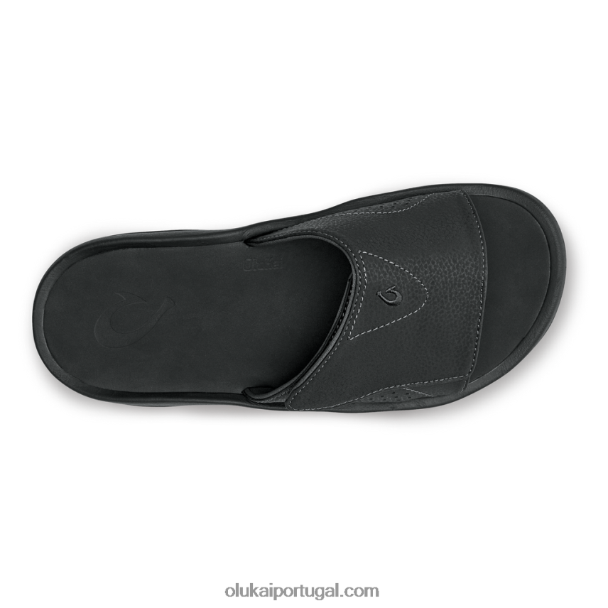 homens slide nalu OluKai JF6J02100 preto