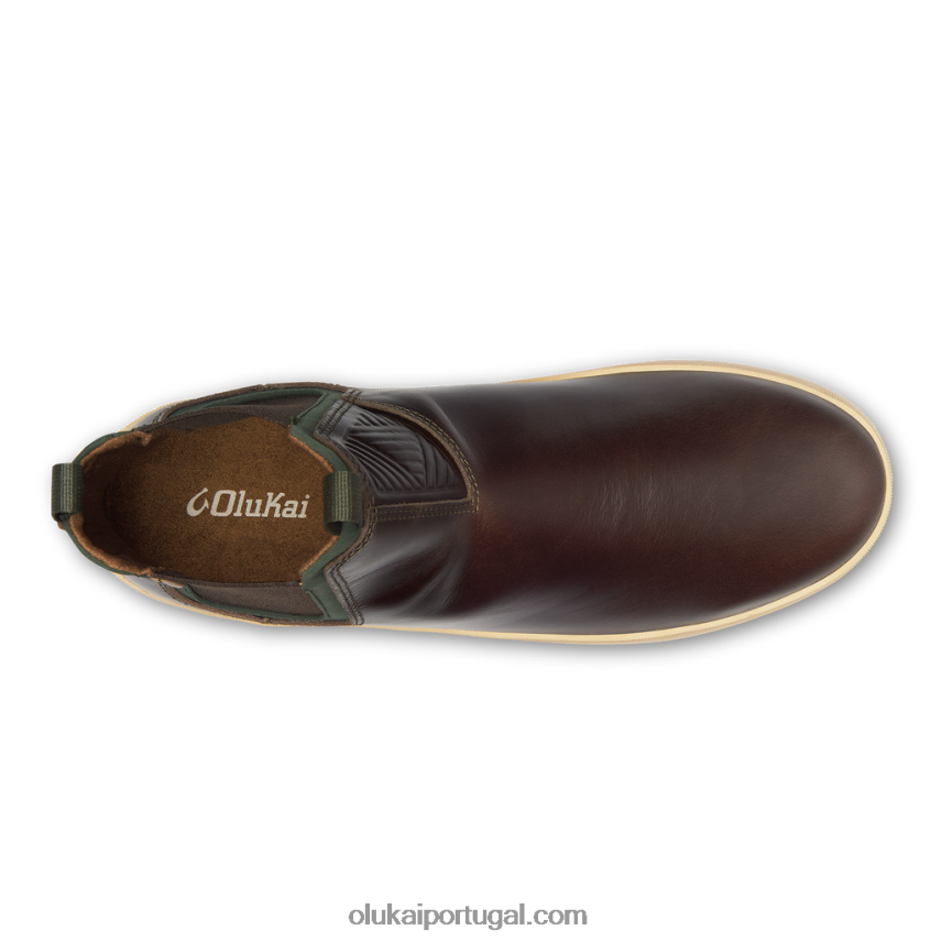 homens mikole OluKai JF6J02136 madeira escura/nori