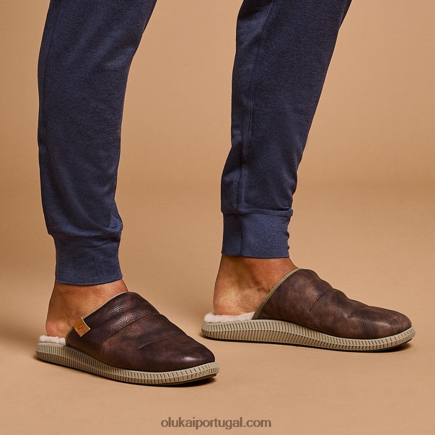 homens mua'ili OluKai JF6J02142 madeira escura/silte