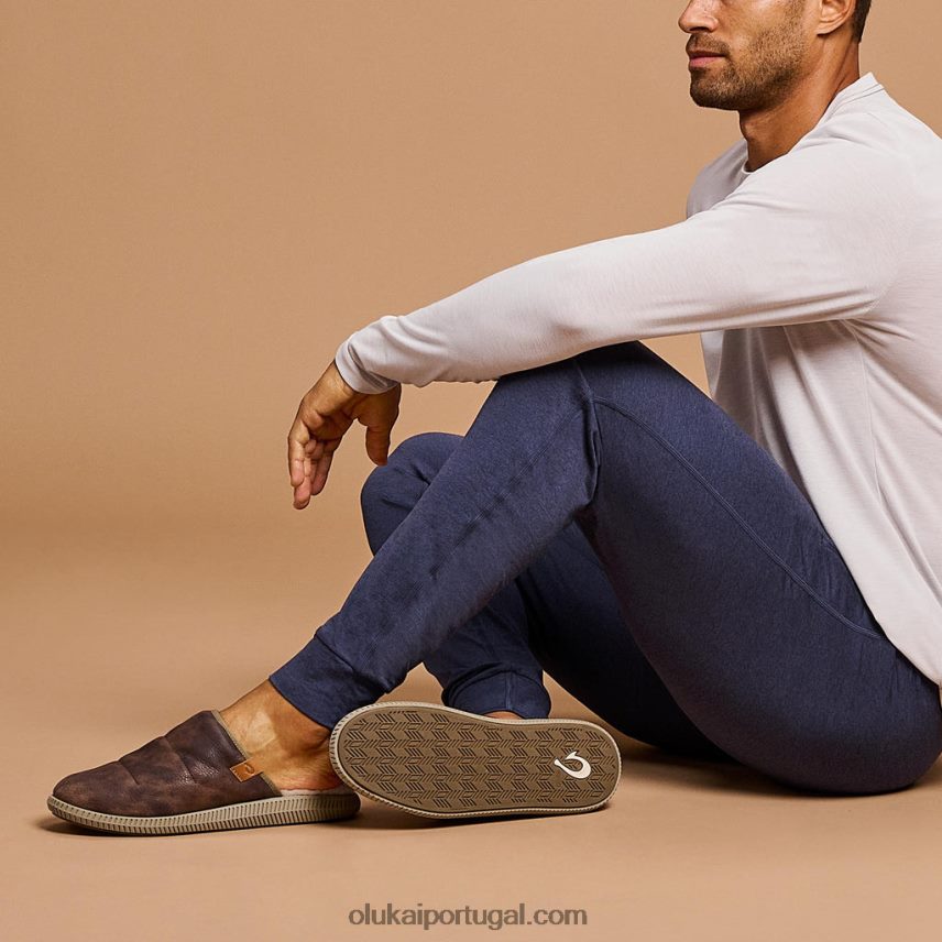 homens mua'ili OluKai JF6J02142 madeira escura/silte