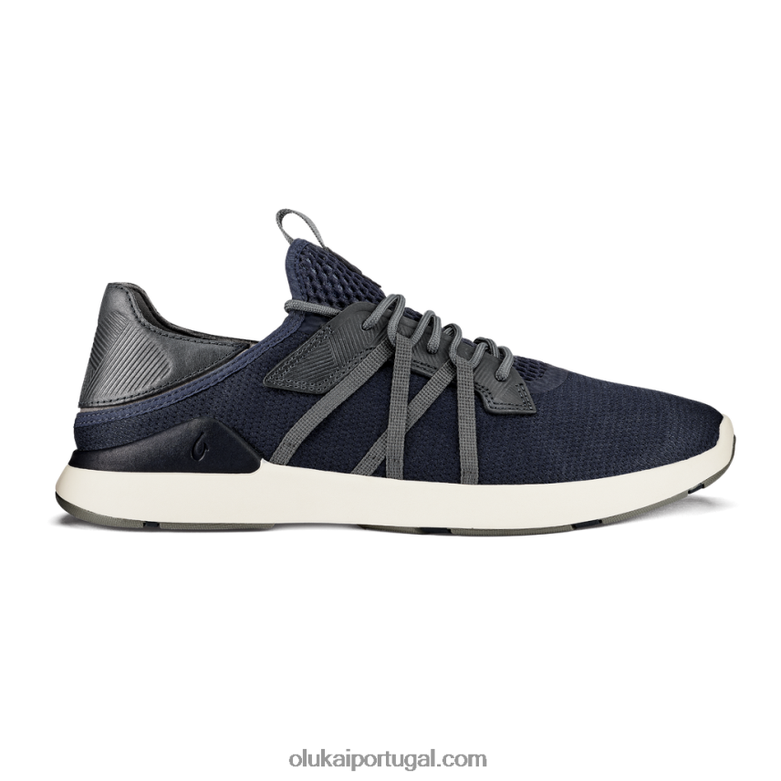 homens mio li OluKai JF6J0213 trincheira azul/carvão