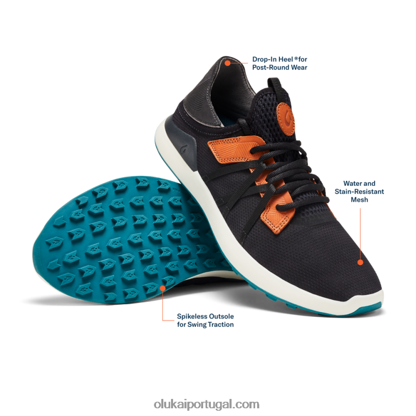 homens kapalua OluKai JF6J02124 sombra preta/escura