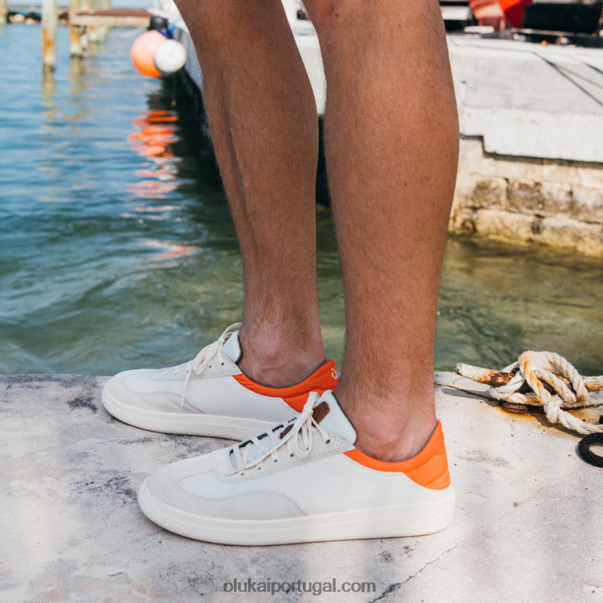 homens punini OluKai JF6J0229 esbranquiçado/laranja derretido