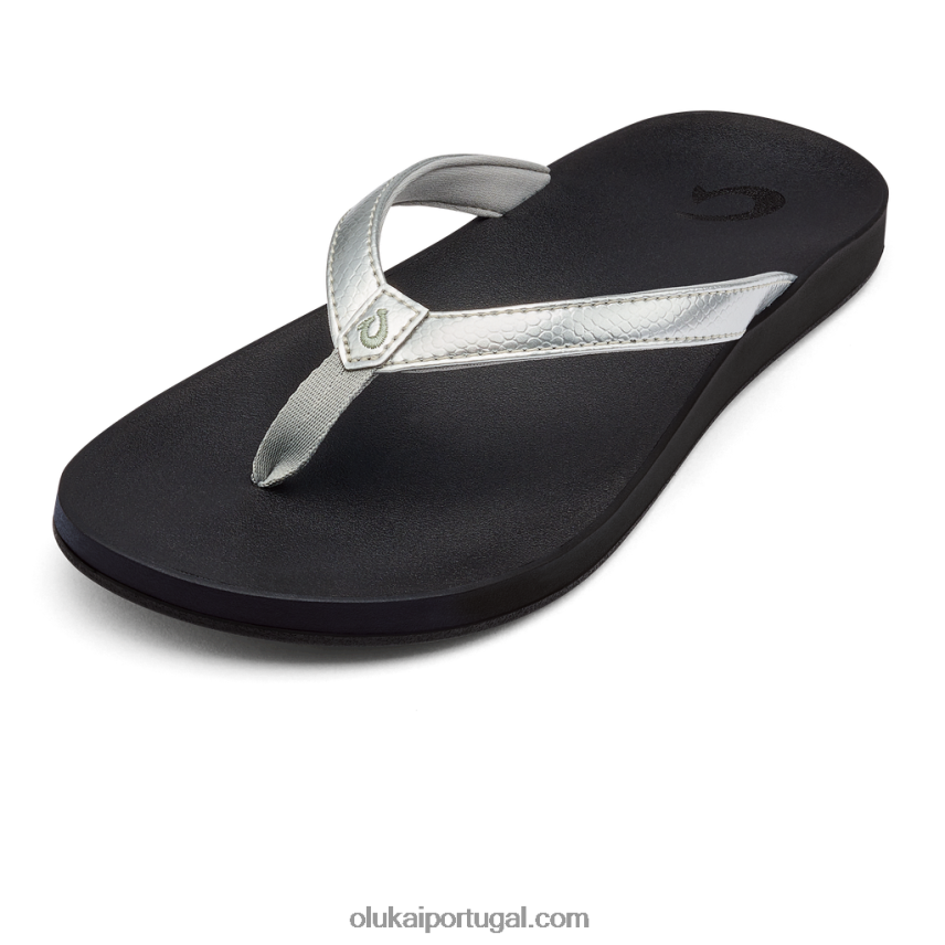mulheres Puawe OluKai JF6J02221 prata/preto