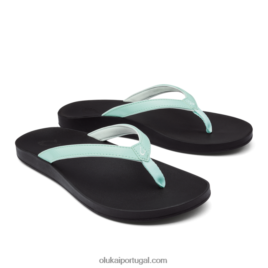 mulheres Puawe OluKai JF6J02223 vidro do mar/preto