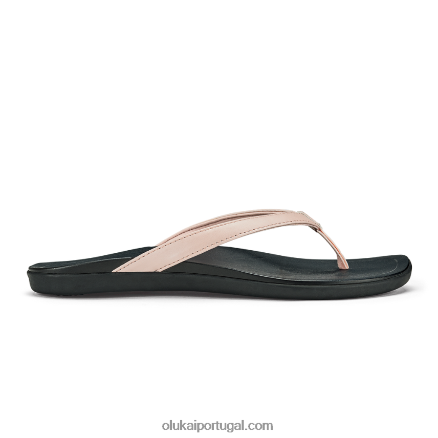 mulheres ho'opio OluKai JF6J02249 pétala rosa metálico/preto