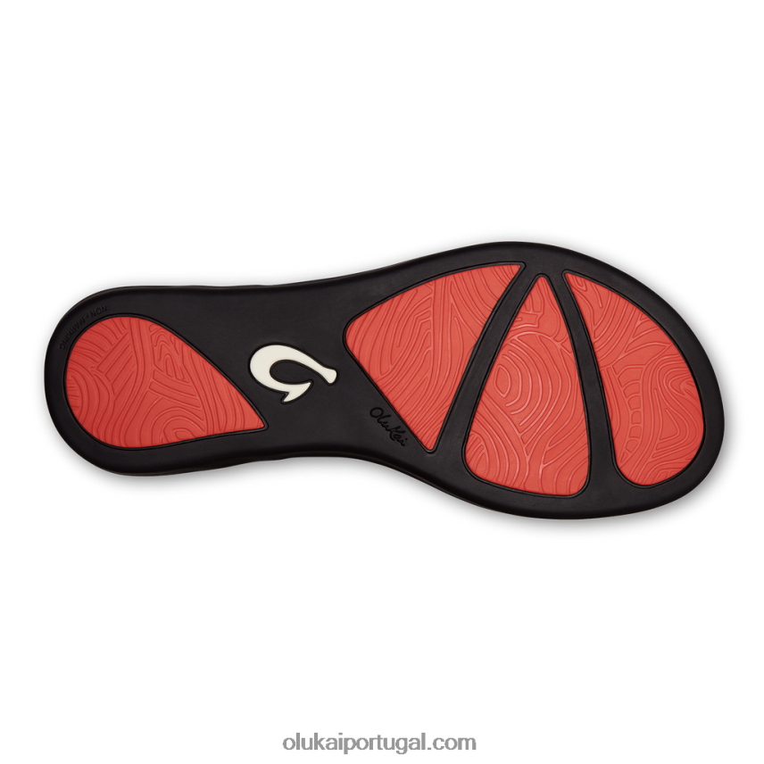 mulheres ho'opio hau OluKai JF6J02228 preto/abacaxi