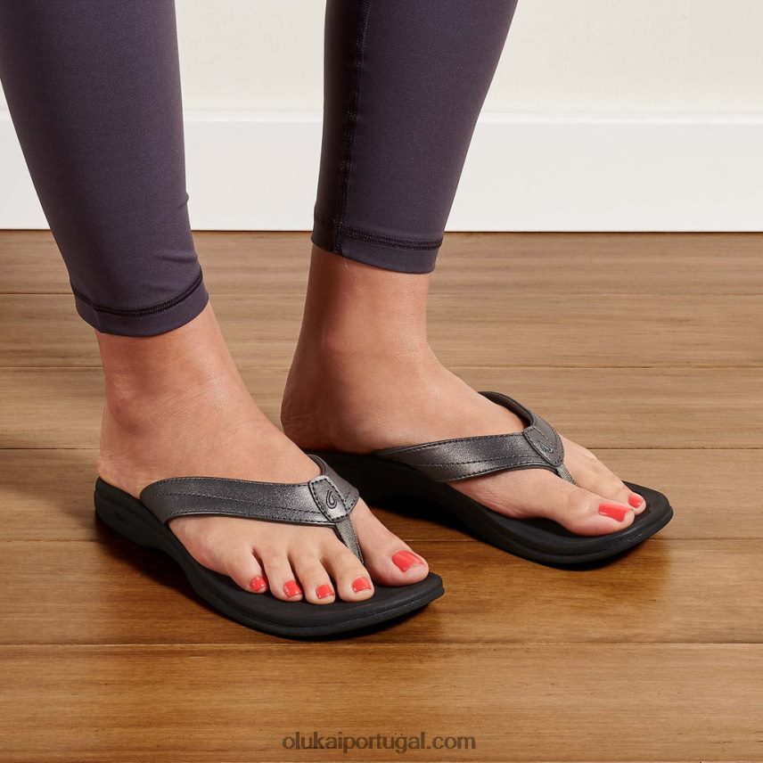 mulheres ohana OluKai JF6J02194 estanho/preto