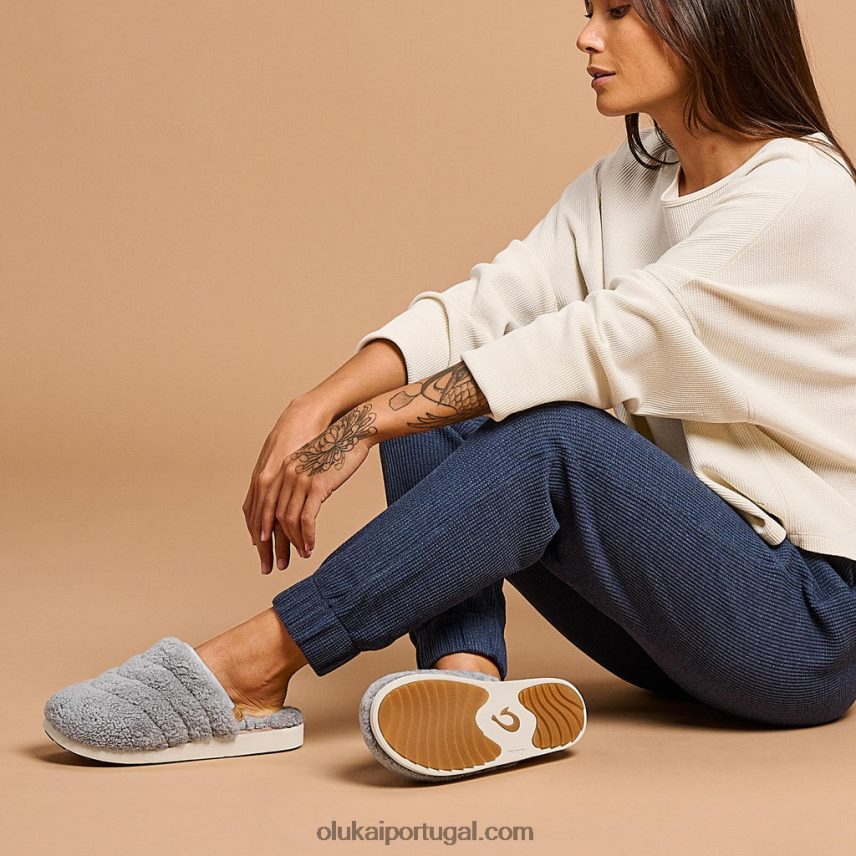 mulheres pupu mua OluKai JF6J02282 cinza pálido