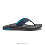 homens awiki OluKai JF6J02111 trincheira azul/pavimento