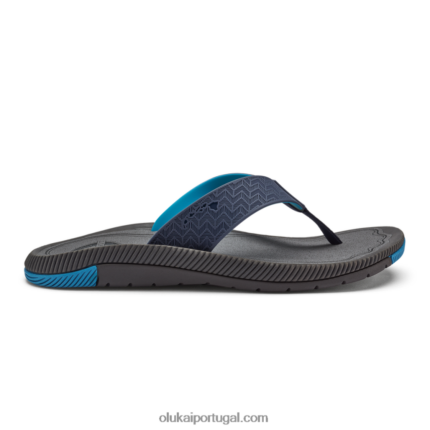 homens awiki OluKai JF6J02111 trincheira azul/pavimento