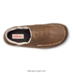 homens chinelo moloa OluKai JF6J02140 caramelo/madeira escura - Image 4